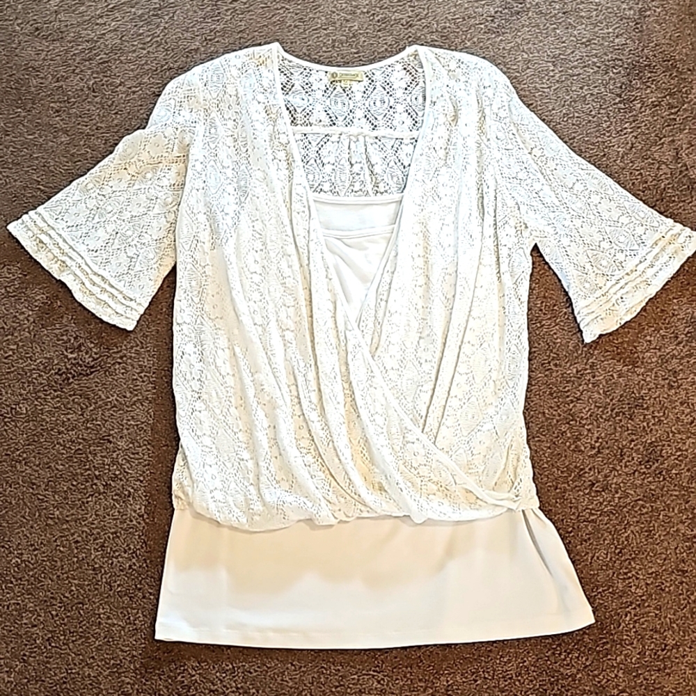 Democracy Camisole with LACE Top